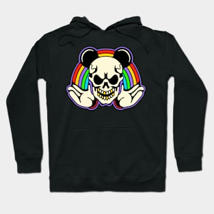Skull mouse and rainbow Hoodie